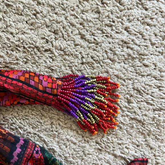 NWT Farm Rio Forest Tapestry Wrap Mini Dress - Size Medium - Picture 8 of 10